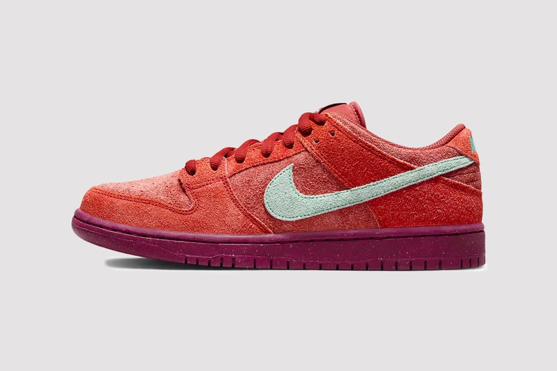nike sb dunk low mystic red sneakers footwear release price information 