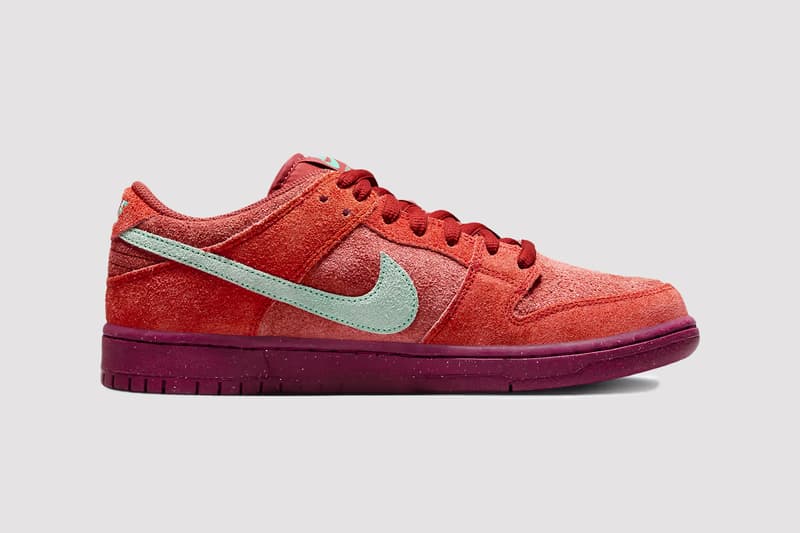 nike sb dunk low mystic red sneakers footwear release price information 