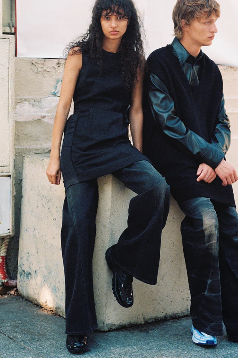 mm6 maison margiela salomon collaboration acs sneaker blue black