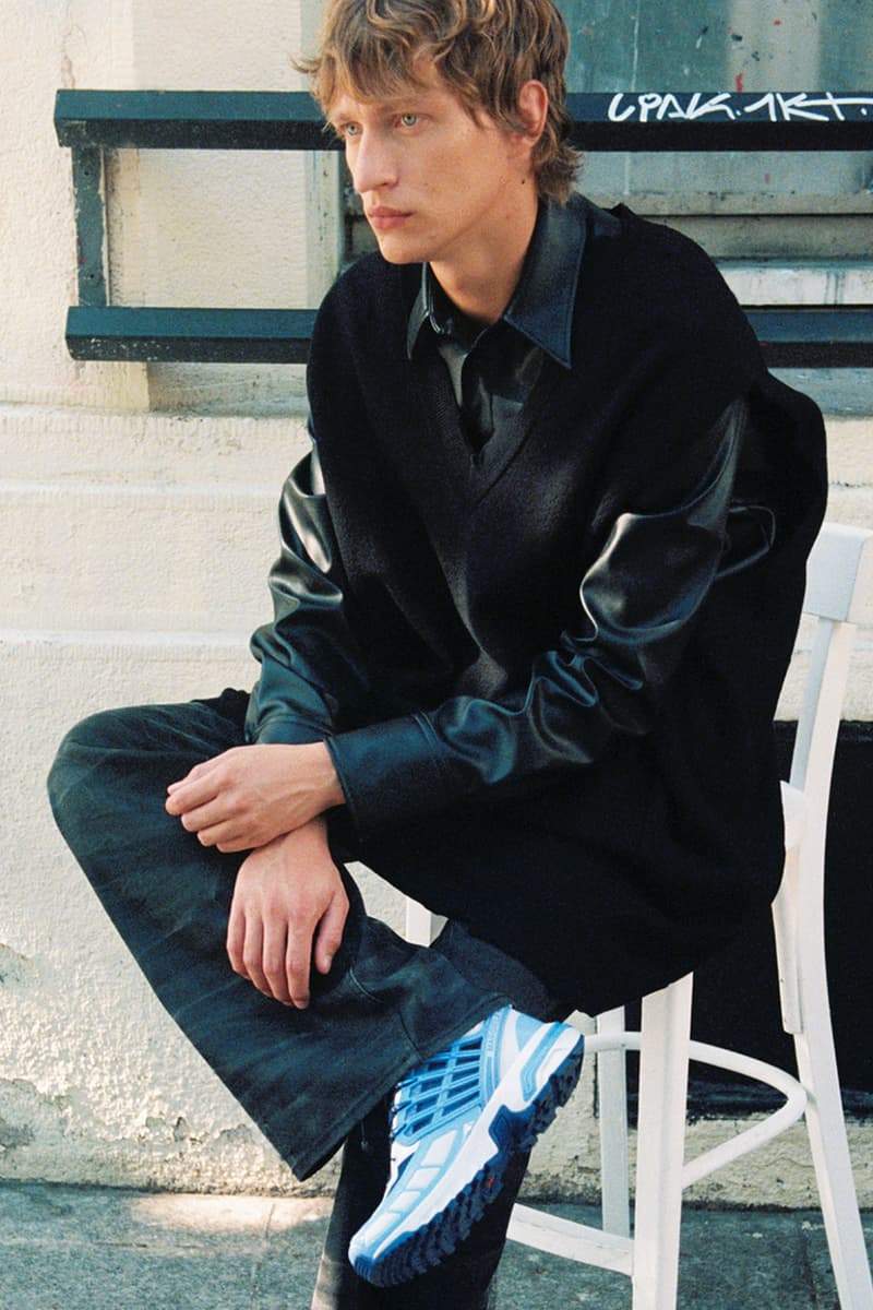 mm6 maison margiela salomon collaboration acs sneaker blue black