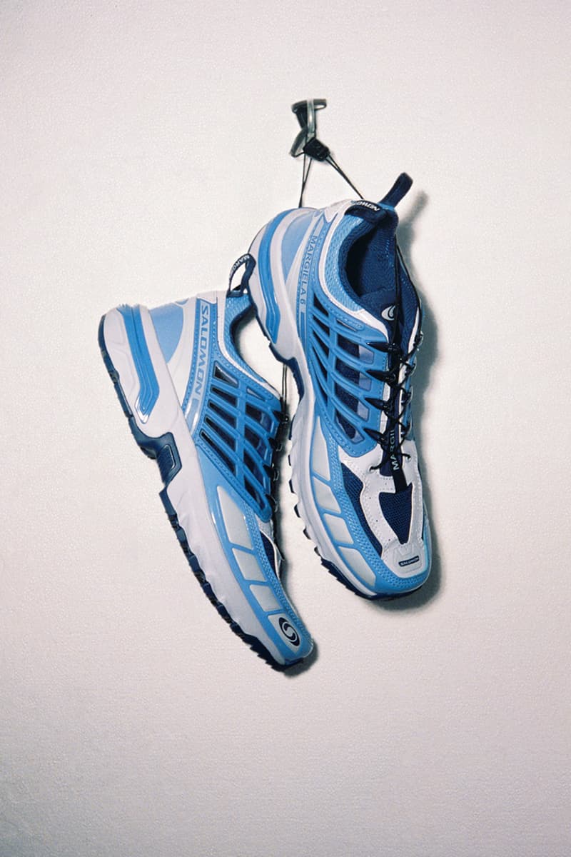 mm6 maison margiela salomon collaboration acs sneaker blue black