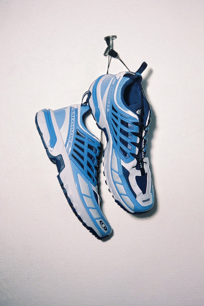 mm6 maison margiela salomon collaboration acs sneaker blue black