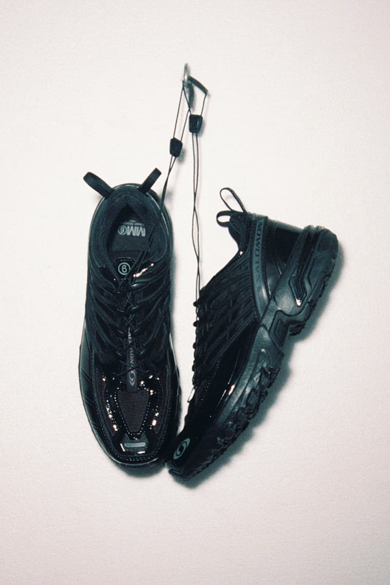 mm6 maison margiela salomon collaboration acs sneaker blue black