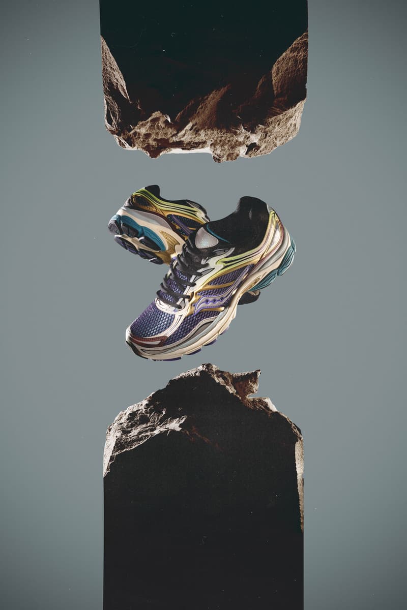 saucony progrid omni 9 crystal cave sneaker series autumn winter 2023 footwear collection limited edition release exclusive shoe