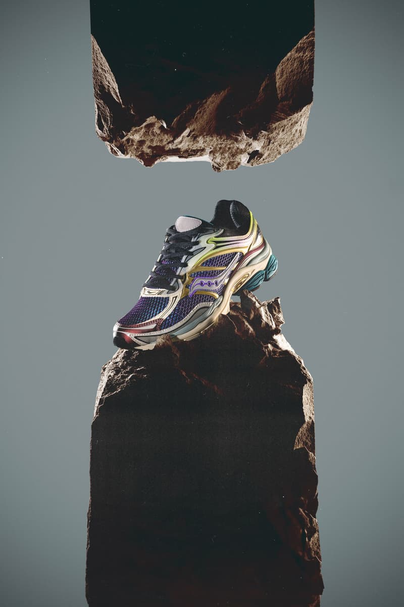 saucony progrid omni 9 crystal cave sneaker series autumn winter 2023 footwear collection limited edition release exclusive shoe