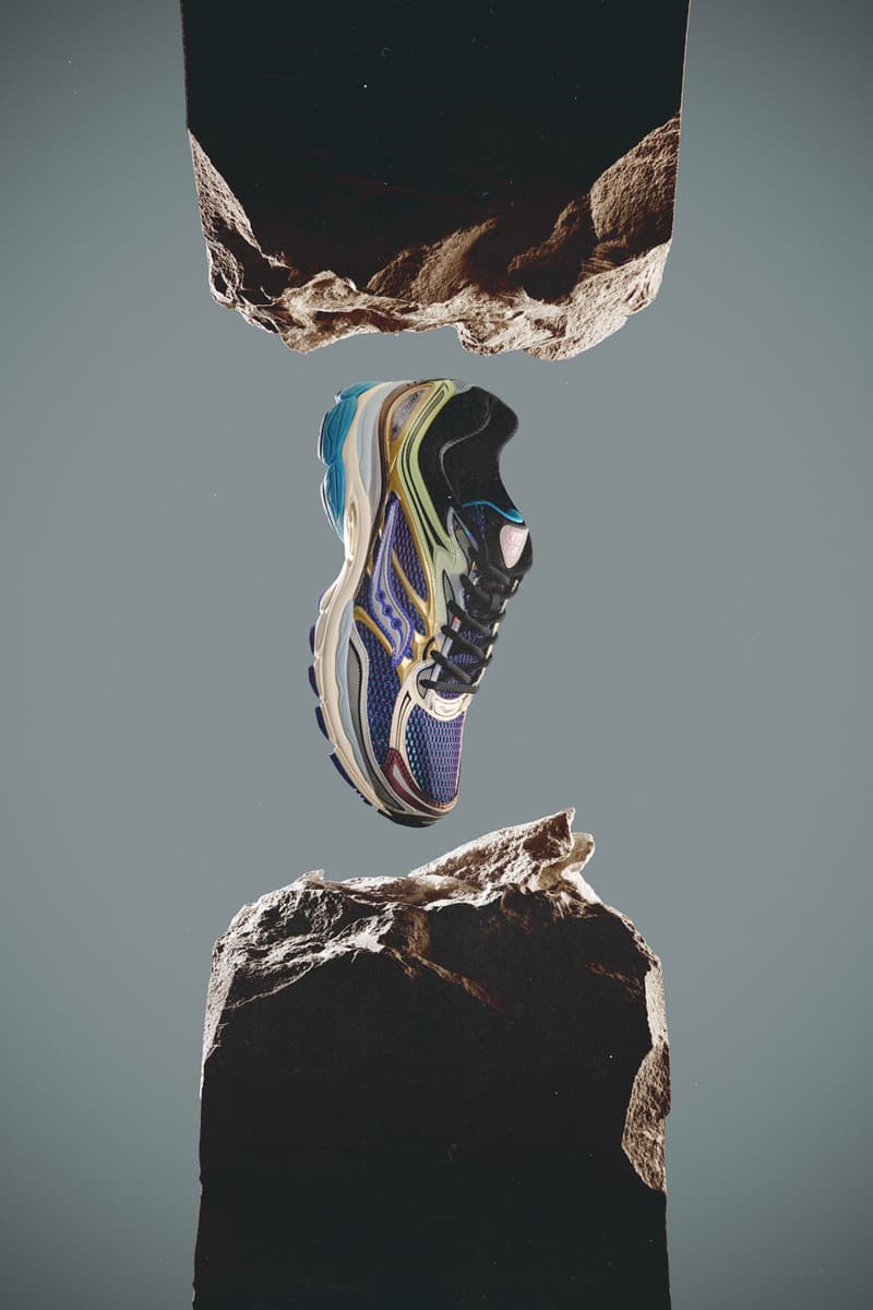saucony progrid omni 9 crystal cave sneaker series autumn winter 2023 footwear collection limited edition release exclusive shoe