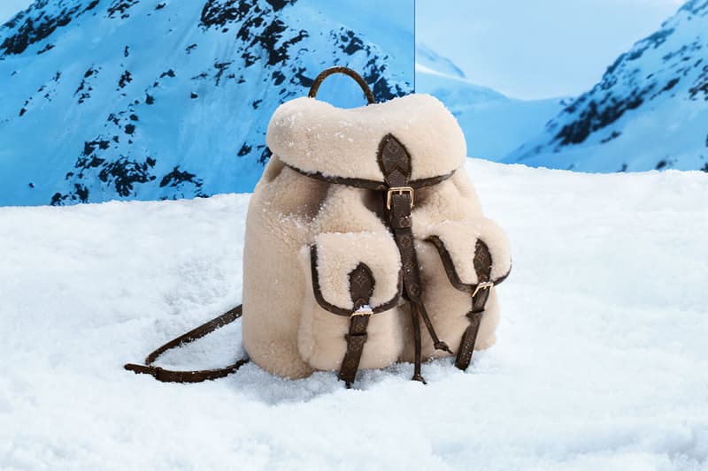 louis vuitton ski collection bags shearling jackets puffer boots