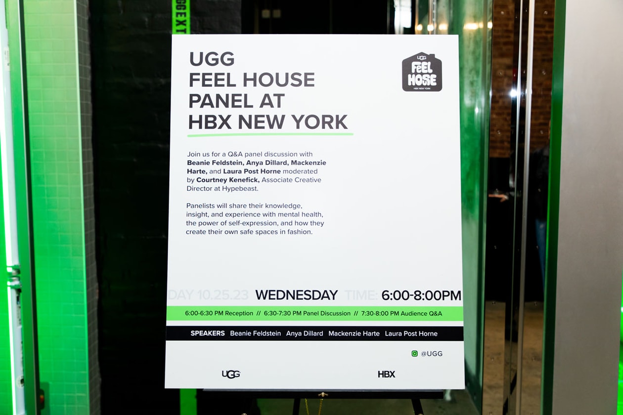 ugg feel house hbx new york city Mini mental health resources fashion inclusive environment discussion lower east side chinatown