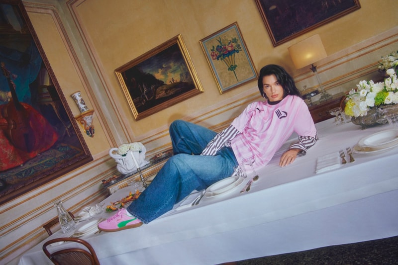 dua lipa italy puma palermo trainer bodega supermarket style