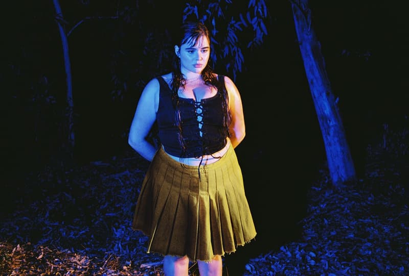 barbie ferreira levis campaign denim coat top jacket