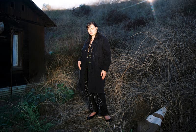 barbie ferreira levis campaign denim coat top jacket