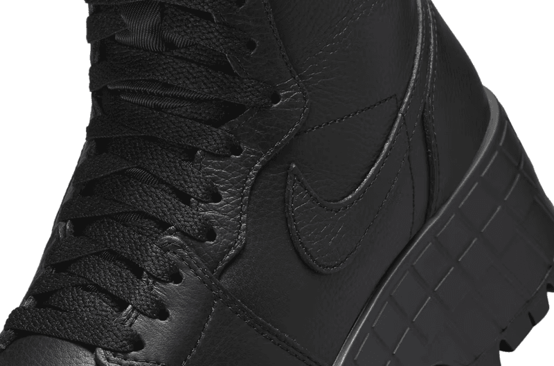 nike jordan brand boot platform black shoe logo