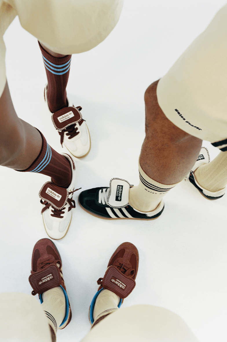 wales bonner adidas samba sneaker black brown leopard beige