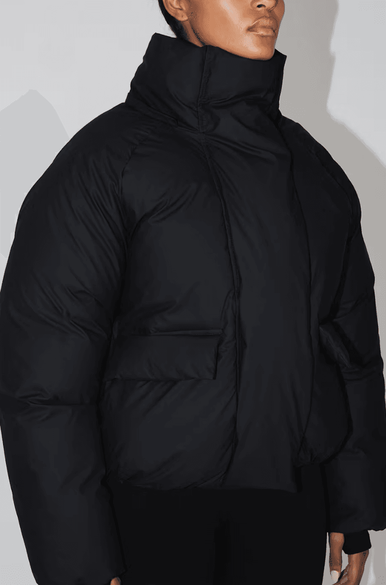 kylie jenner khy puffer jackets blue white black coats