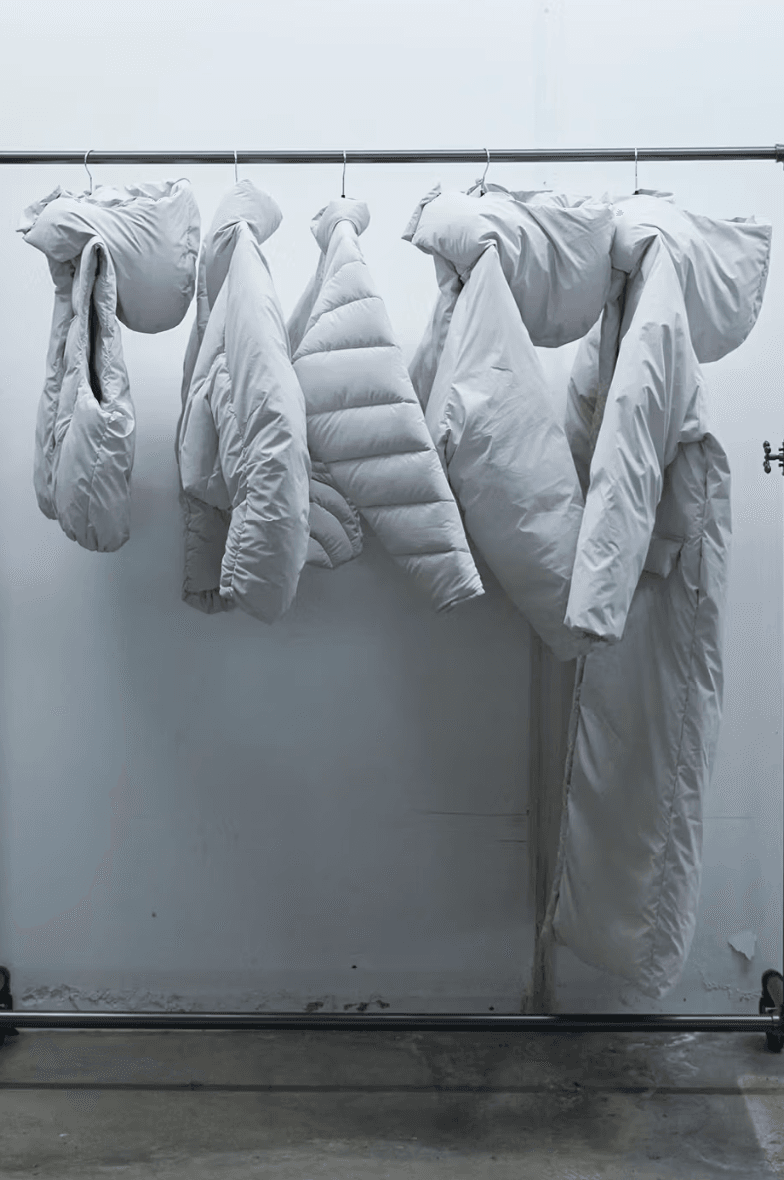 kylie jenner khy puffer jackets blue white black coats