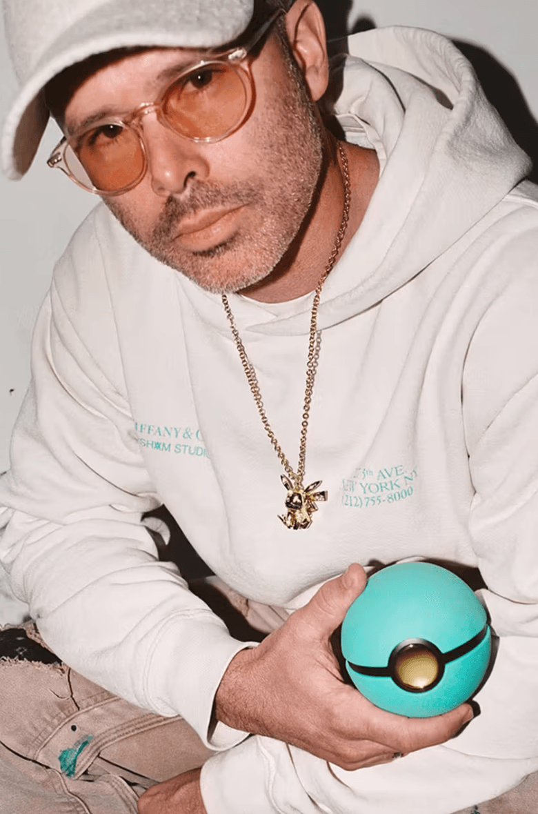 daniel arsham tiffany and co blue pokemon jewelry necklace
