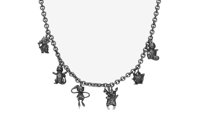 daniel arsham tiffany and co blue pokemon jewelry necklace
