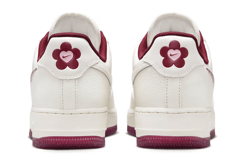 nike valentine's day air force 1 cortez sneaker red pink white