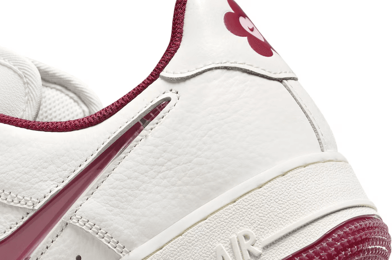 nike valentine's day air force 1 cortez sneaker red pink white