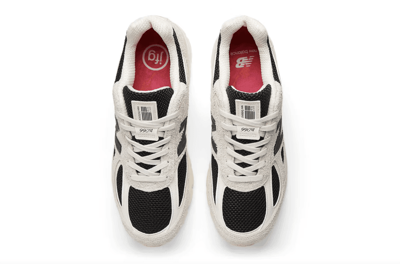 joe freshgoods new balance 990v belly black white blue cream sneakers