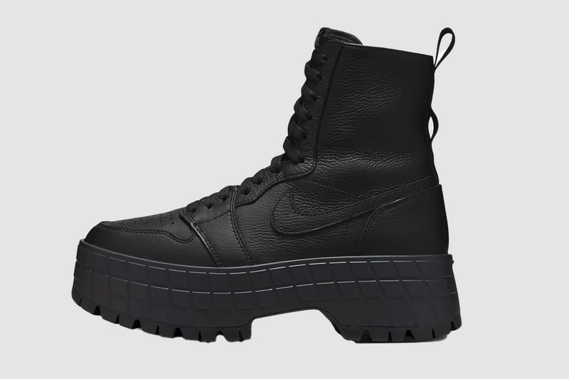 nike jordan brand boot platform black shoe logo