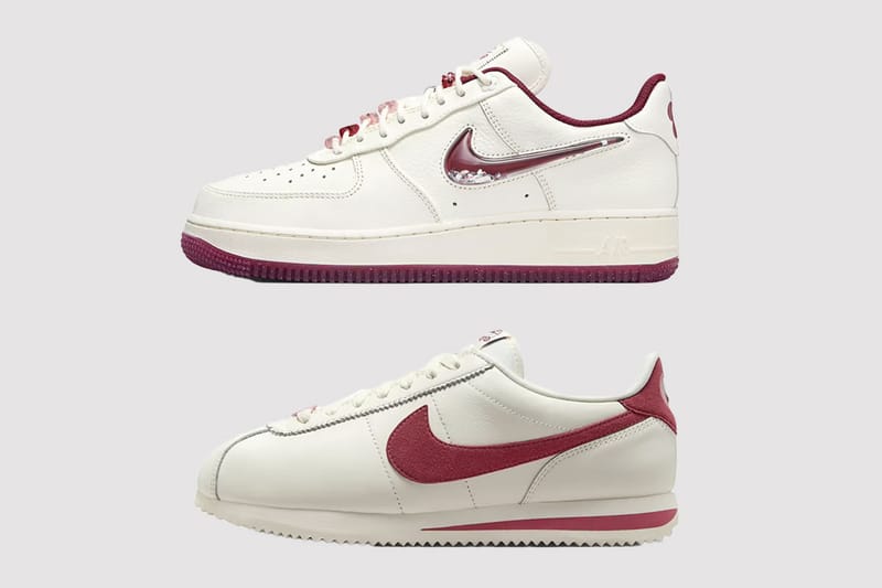 Nike Preps for V-Day With New Air Force 1 Low and Cortez Silhouettes