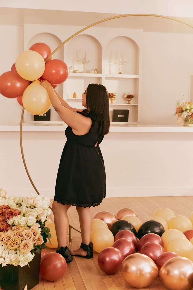 shein wife of the party seasonal shopping edit jena frumes tablescape table setting candle holders balloons friendsgiving holiday events hosting