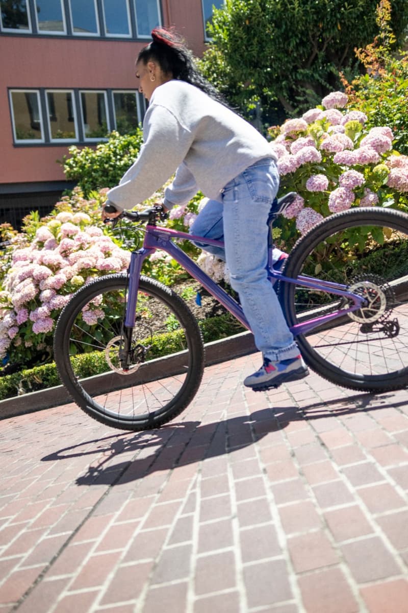 new balance levi's mt sneaker outdoors bike riding bicycle pink purple beige 