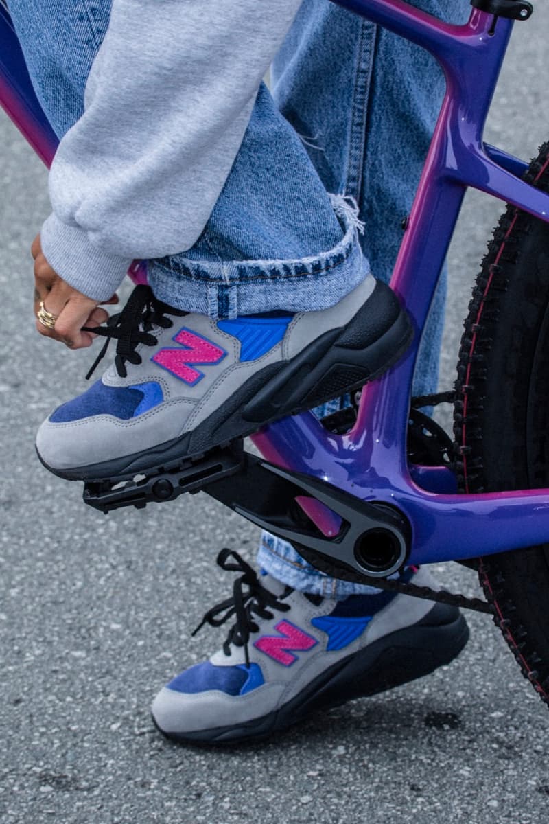 new balance levi's mt sneaker outdoors bike riding bicycle pink purple beige 