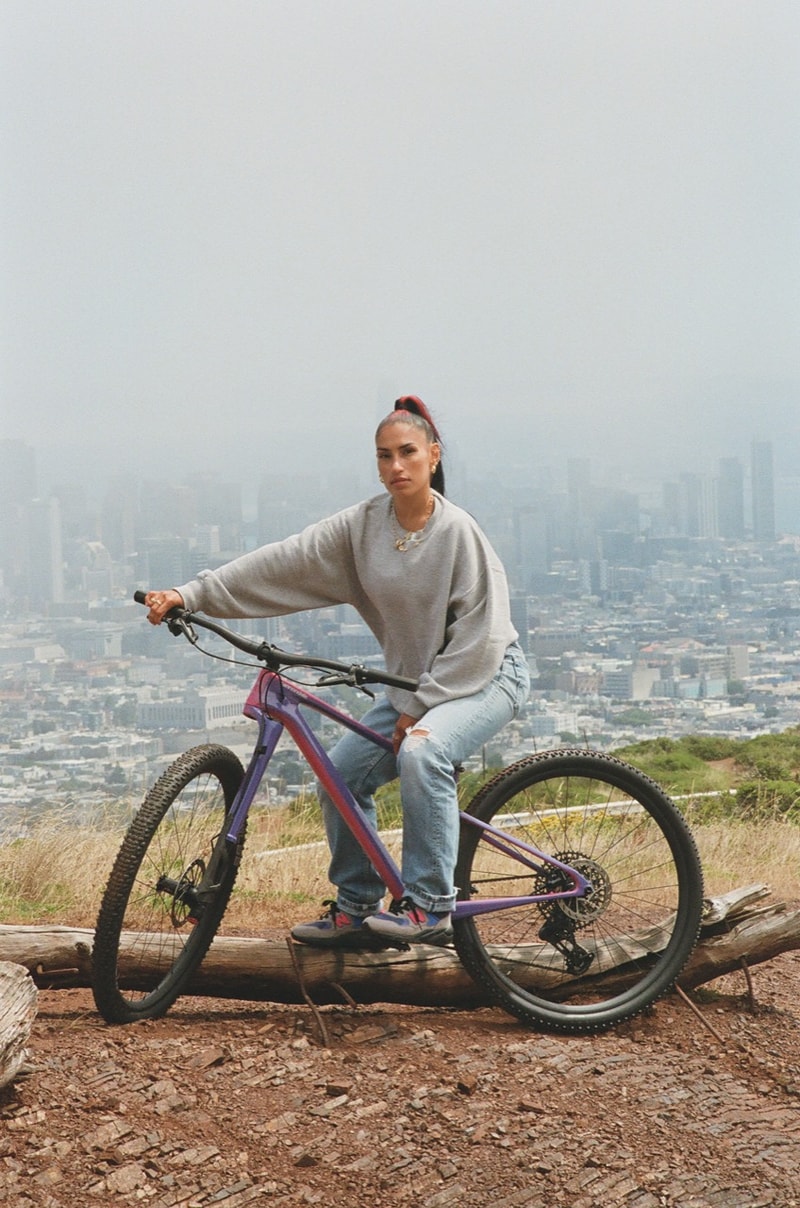 new balance levi's mt sneaker outdoors bike riding bicycle pink purple beige 