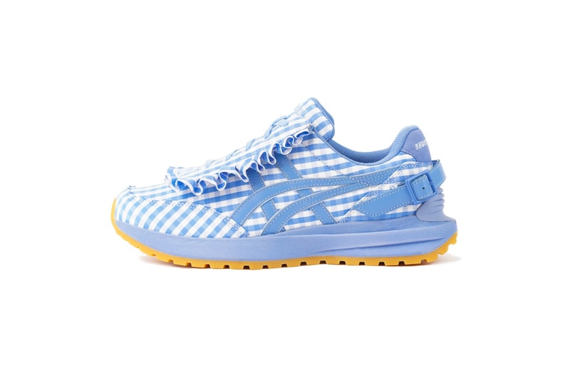 shushu tong asics trainers shoes black frill