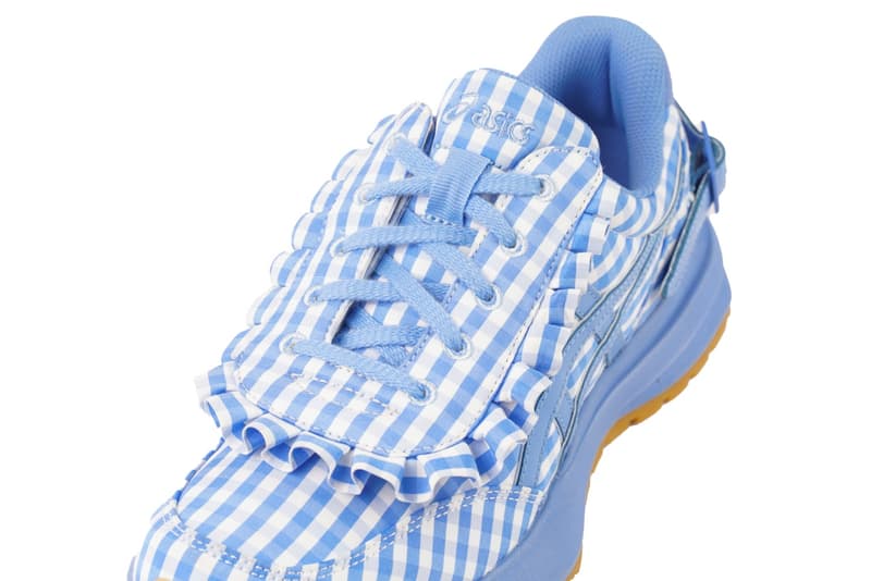 shushu tong asics trainers shoes black frill