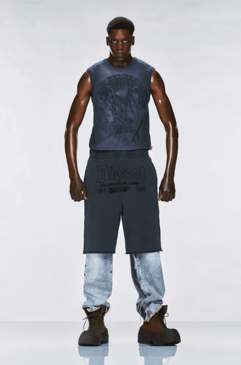 diesel denim lookbook water models grunge sunglasses coats jackets boots