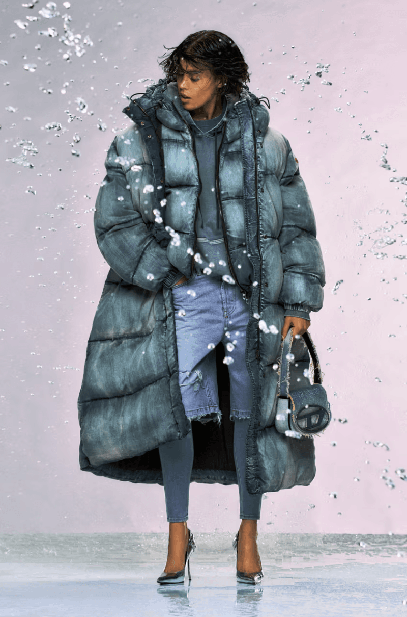 diesel denim lookbook water models grunge sunglasses coats jackets boots