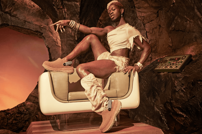 lil nas x crocs sherpa clog fuzzy fur