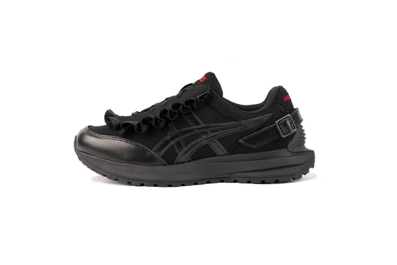 shushu tong asics trainers shoes black frill