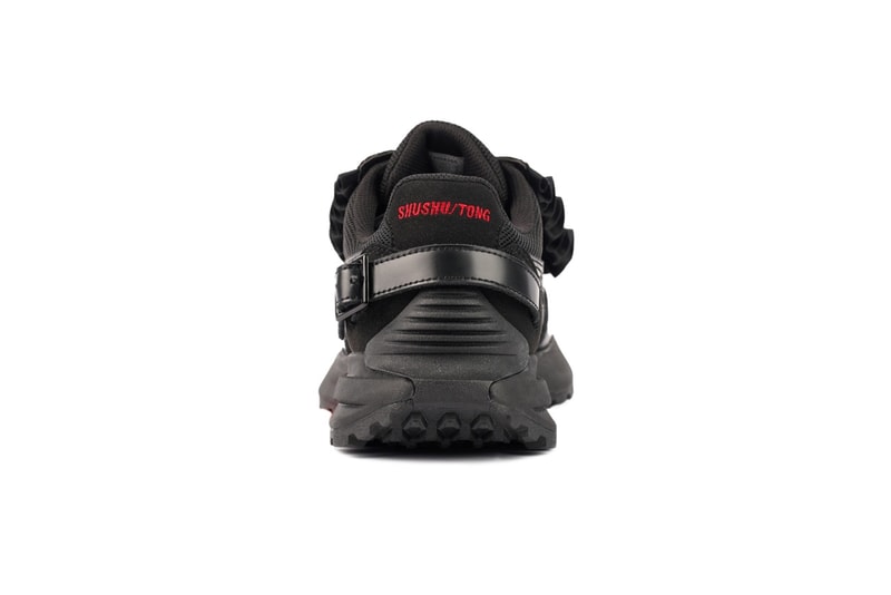 shushu tong asics trainers shoes black frill