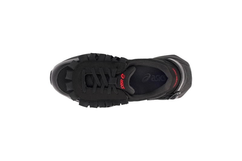 shushu tong asics trainers shoes black frill
