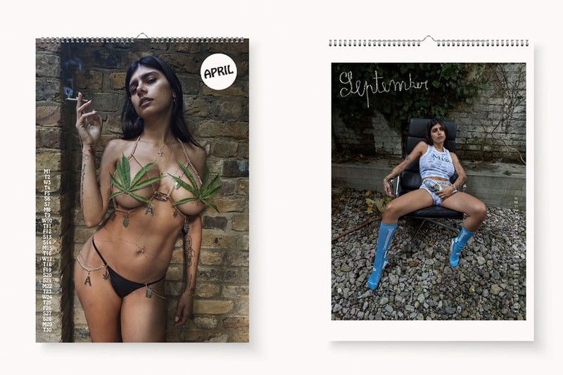 mia khalifa aries calendar collection christmas photography
