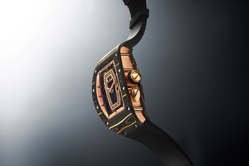 richard mille rm 037 watches ceramic carbon tpt gold caliber automatic winding crma1 ladies onyx diamond mother of pearl