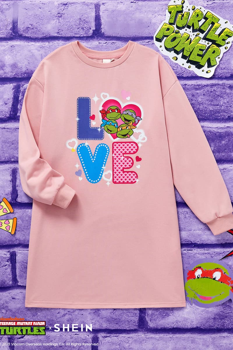 shein teenage mutant ninja turtles new collaborative collection collaboration kids children boys girls gift guide 2023 release