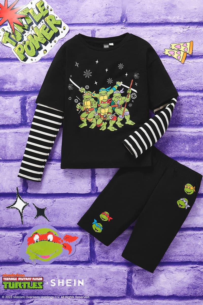shein teenage mutant ninja turtles new collaborative collection collaboration kids children boys girls gift guide 2023 release