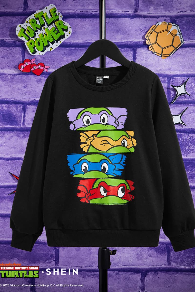 shein teenage mutant ninja turtles new collaborative collection collaboration kids children boys girls gift guide 2023 release