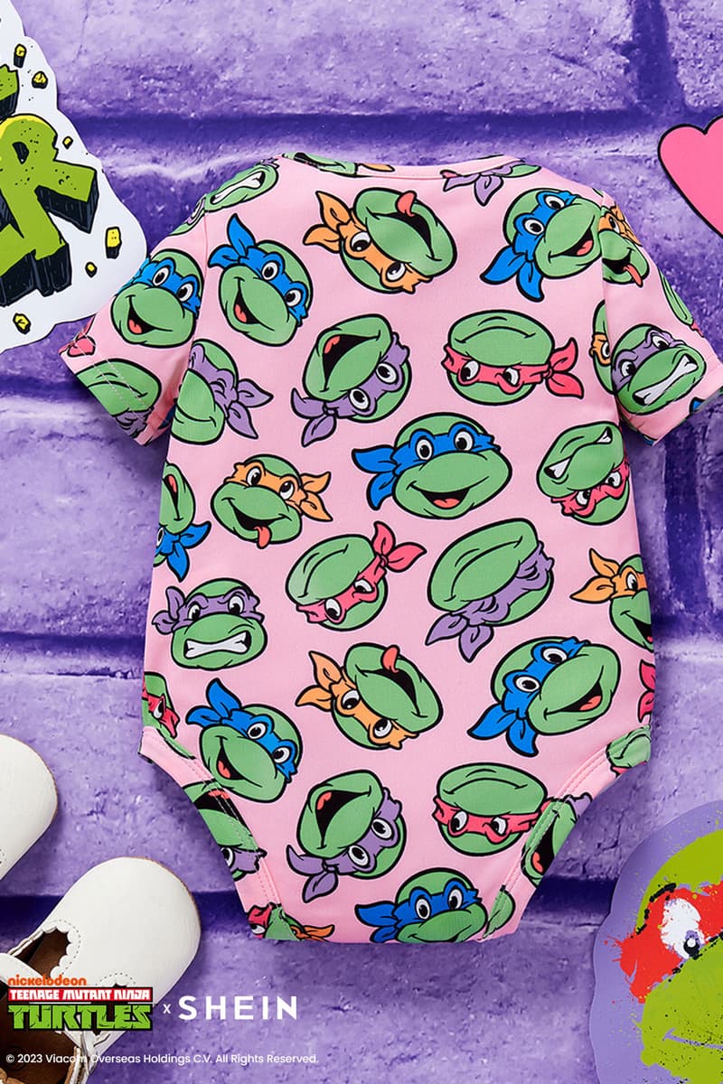 shein teenage mutant ninja turtles new collaborative collection collaboration kids children boys girls gift guide 2023 release