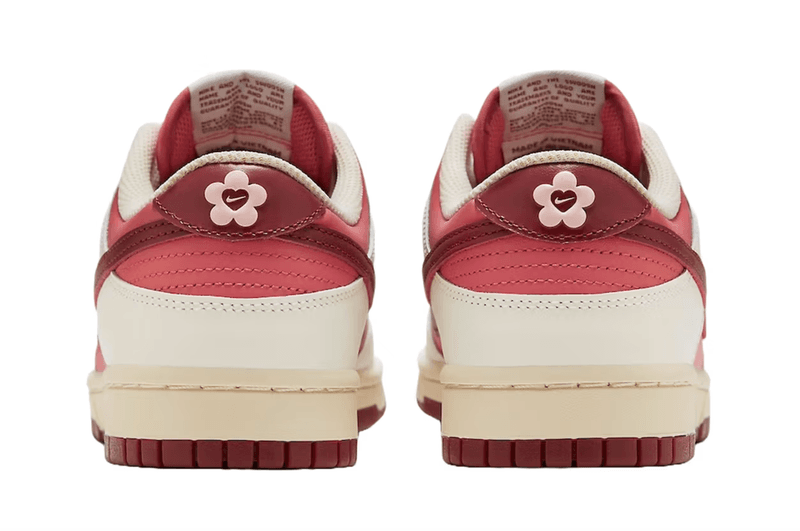 nike dunk low valentine's day pink red sneaker