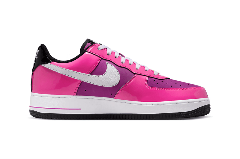 nike air force 1 low sneaker las vegas pink patent black 