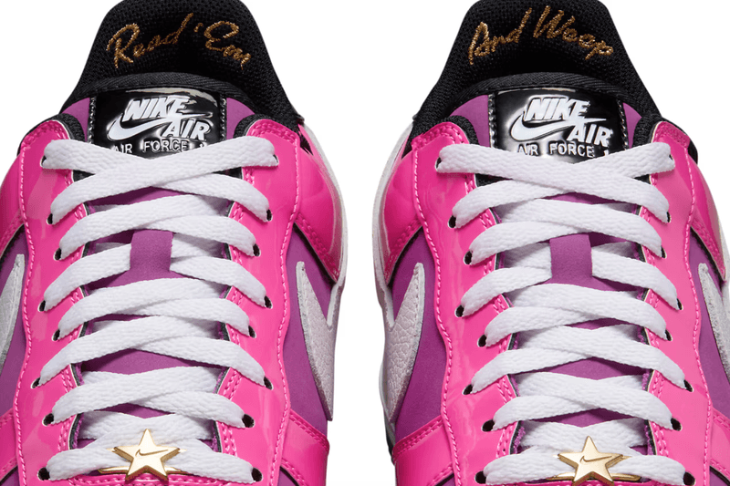 nike air force 1 low sneaker las vegas pink patent black 