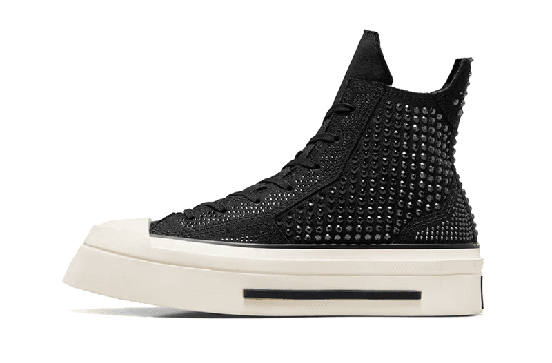 swarovski converse chuck 70 sneakers diamonds shoes black