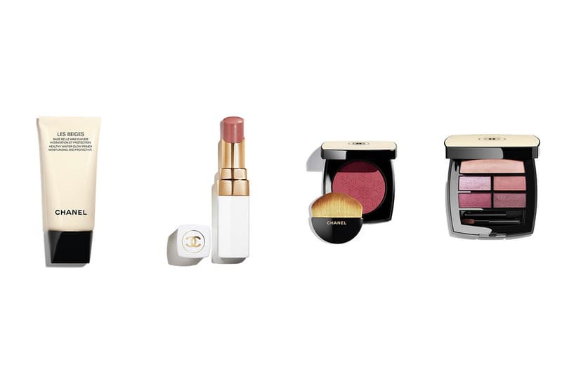 chanel beauty winter glow snow lip balm lip stick blush primer 