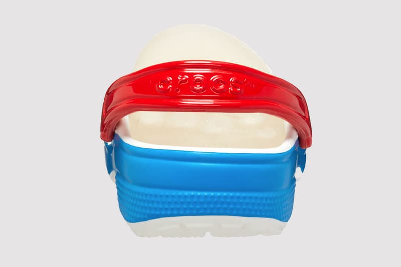 hello kitty crocs classic clogs shoes slip on white blue red bow